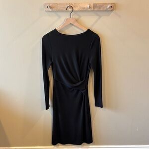 Elegant Black Long Sleeve Dress